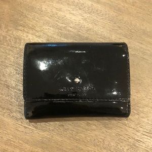 Kate Spade Small Flap Wallet - Black